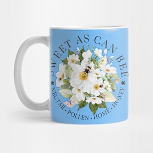 Sweet As Can Bee with Apple Tree Blossoms Mug